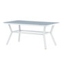 Voir la diapositive 5 : Paris Prix Table de Jardin  Virya  160cm Blanc & Gris