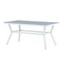 Voir la diapositive 5 : Paris Prix Table de Jardin  Virya  160cm Blanc & Gris