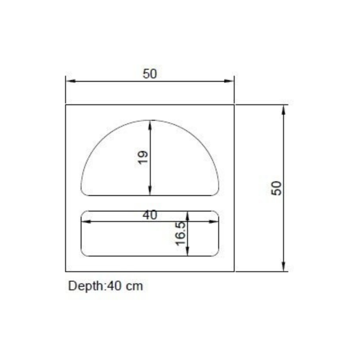 CONCEPT USINE Table de chevet avec niches blanc AMAL