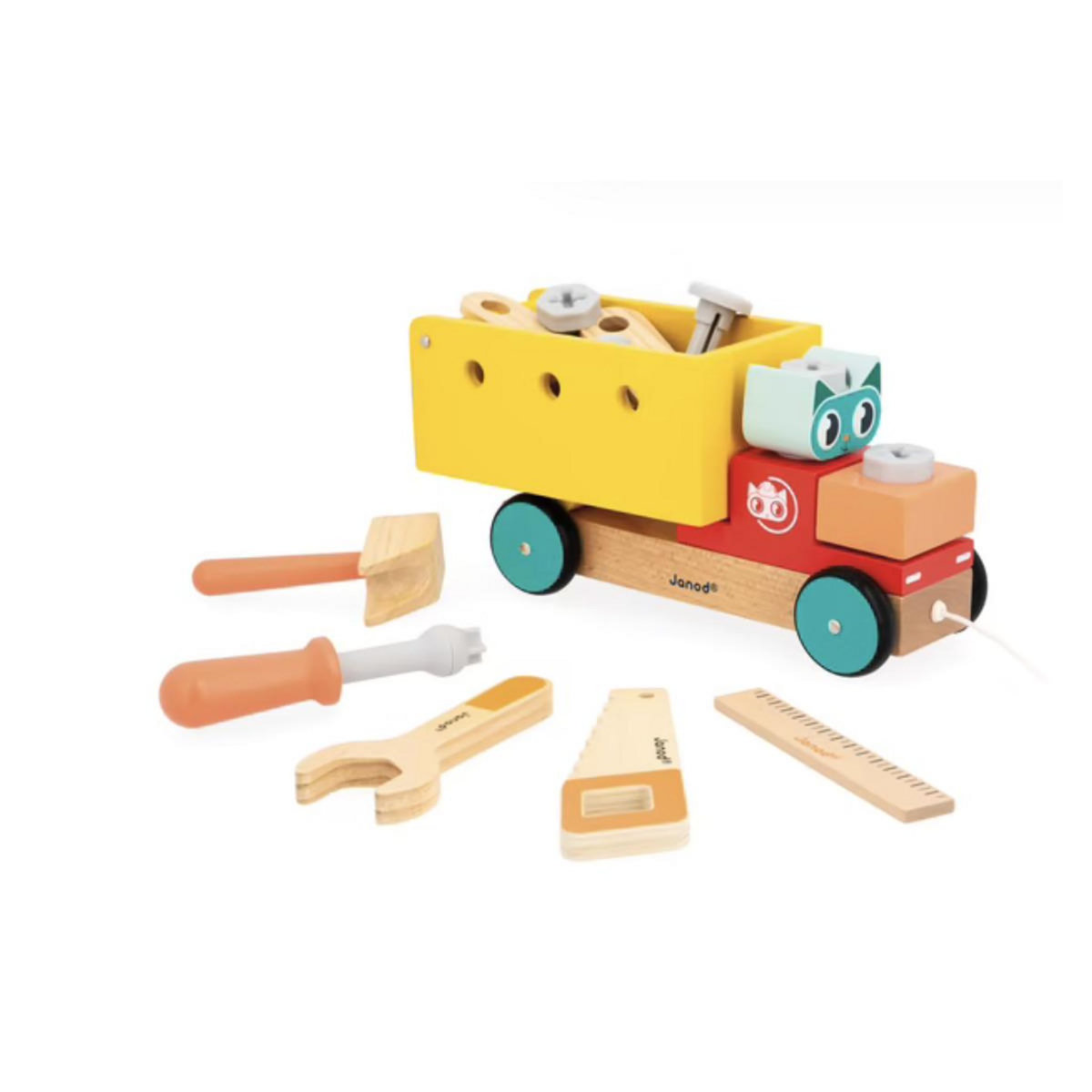 Juratoys-Janod Brico Kids - Camion bricolate a tirer