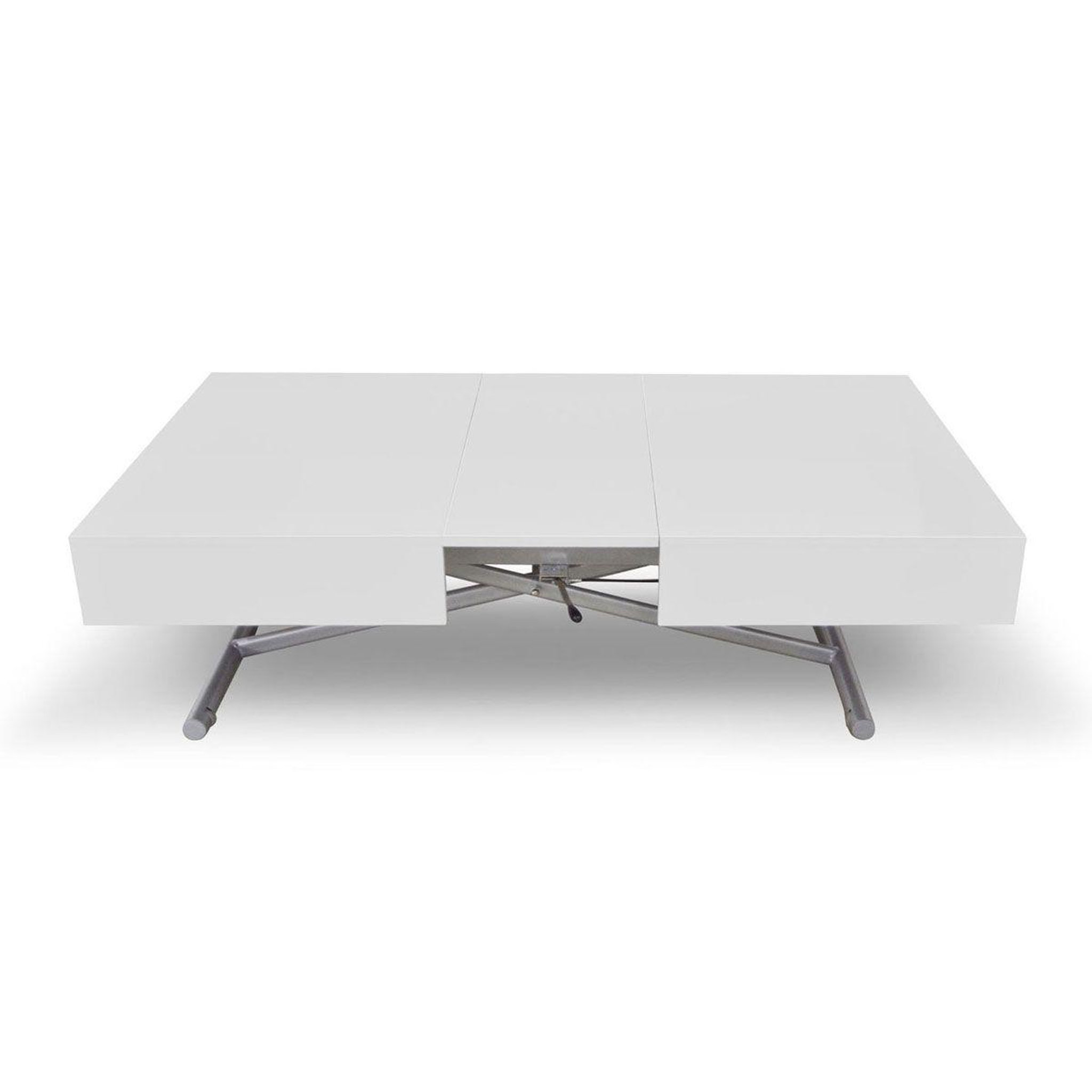 Voir la diapositive 2 : Paris Prix Table basse relevable  lift  120-190cm blanc