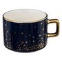 Voir la diapositive 3 : Paris Prix Lot de 4 Mugs sur Rack  Etoiles  17cl Blanc & Bleu