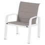 Voir la diapositive 5 : HESPERIDE Salon de jardin Elyn en aluminium et texaline - 4 places