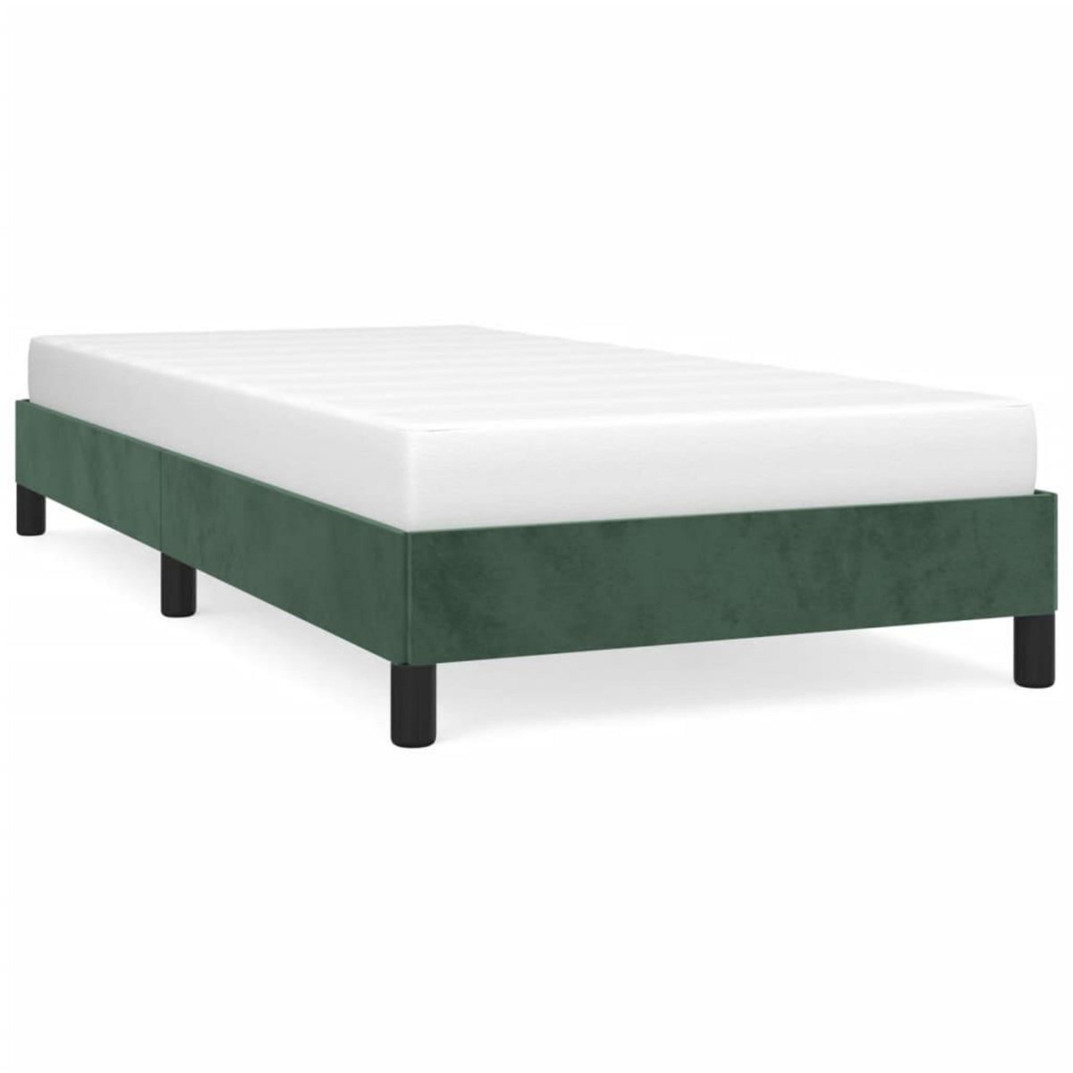 VIDAXL Cadre de lit sans matelas vert fonce 90x200 cm velours