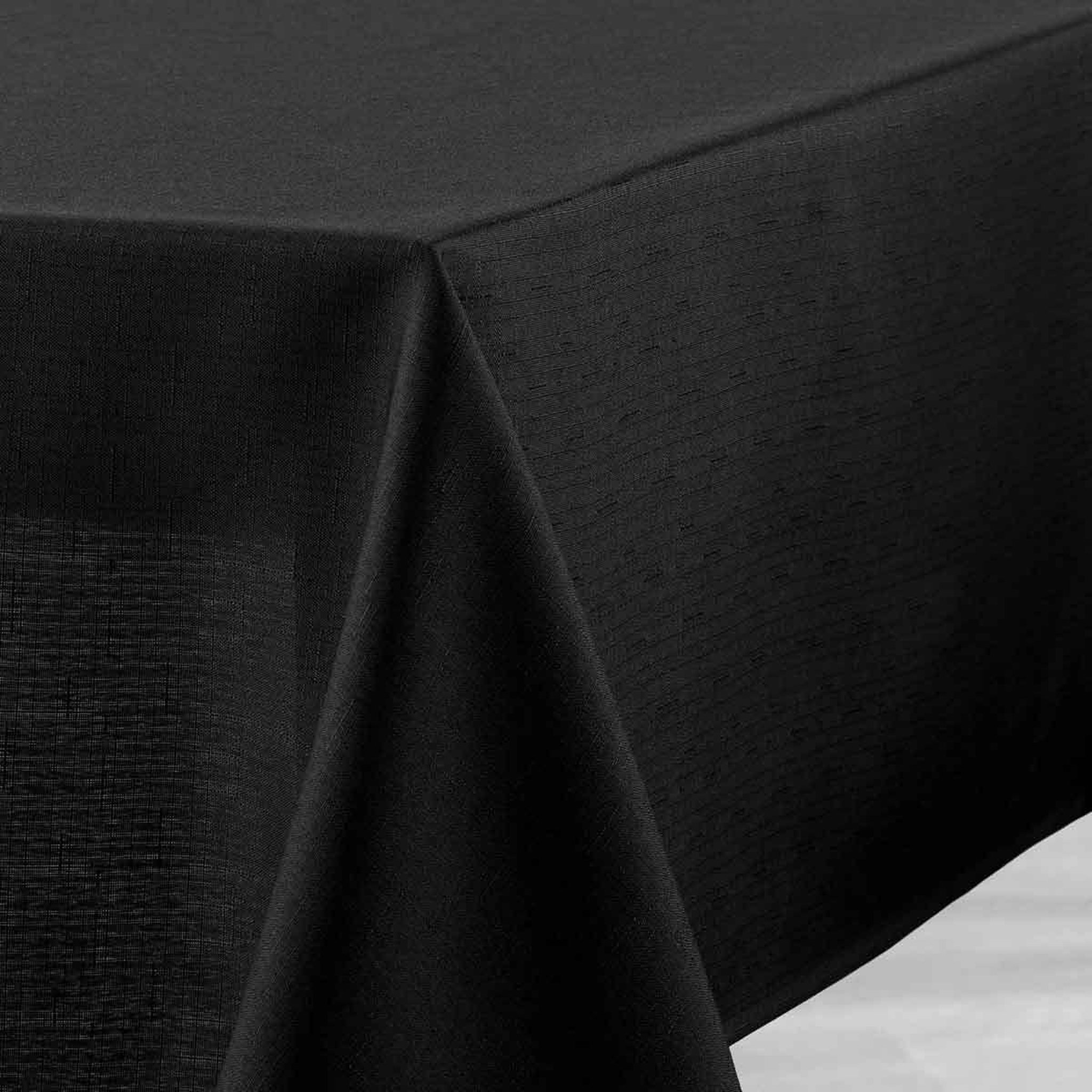 Voir la diapositive 2 : Douceur d'Intérieur Nappe enduit  newton  140x250cm noir