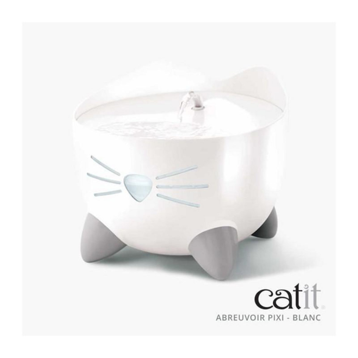 Cat'it CAT IT Fontaine a eau automatique pour chat - 2,5 L - Blanc