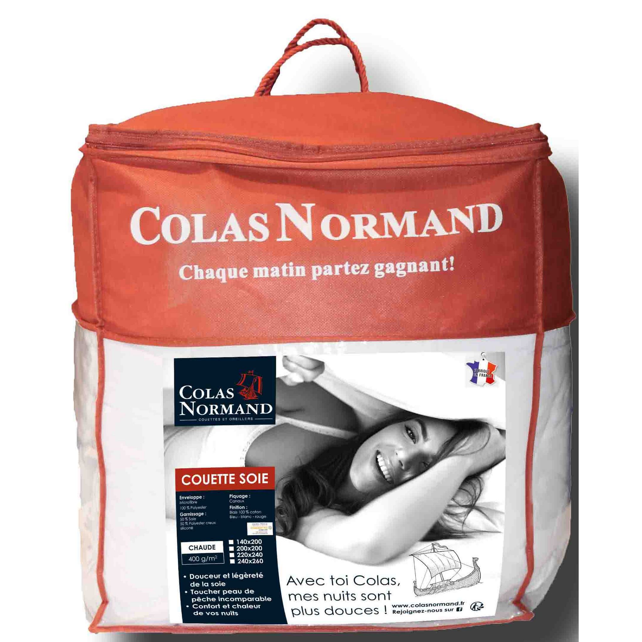 COLAS NORMAND Oreiller confort ferme en satin de coton PRESTIGE pas