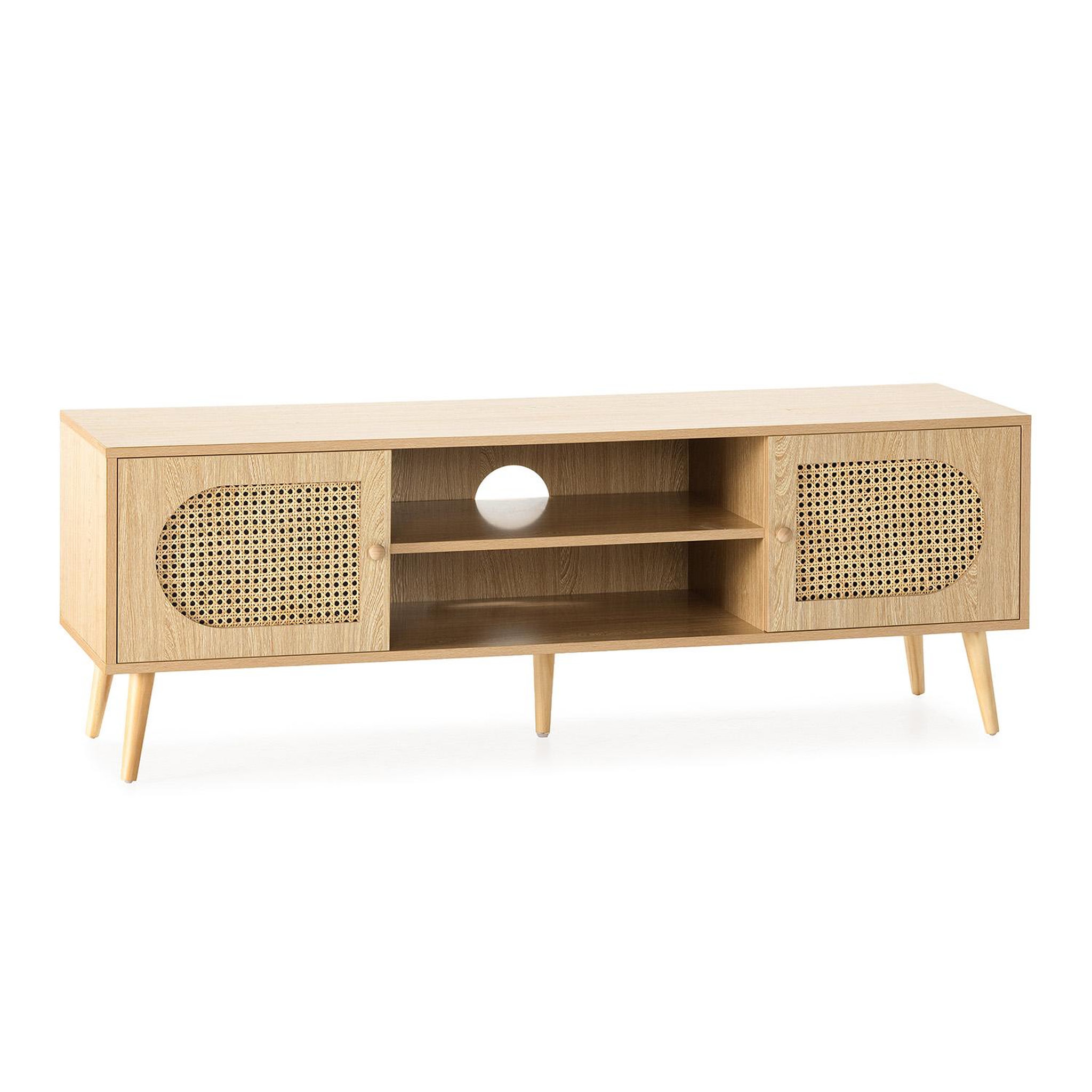 VS VENTA-STOCK Meuble Tv Luna 2 portes couleur Chêne