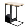 Voir la diapositive 1 : Paris Prix Table d'Appoint Porte Revues  Marie  60cm Naturel & Noir
