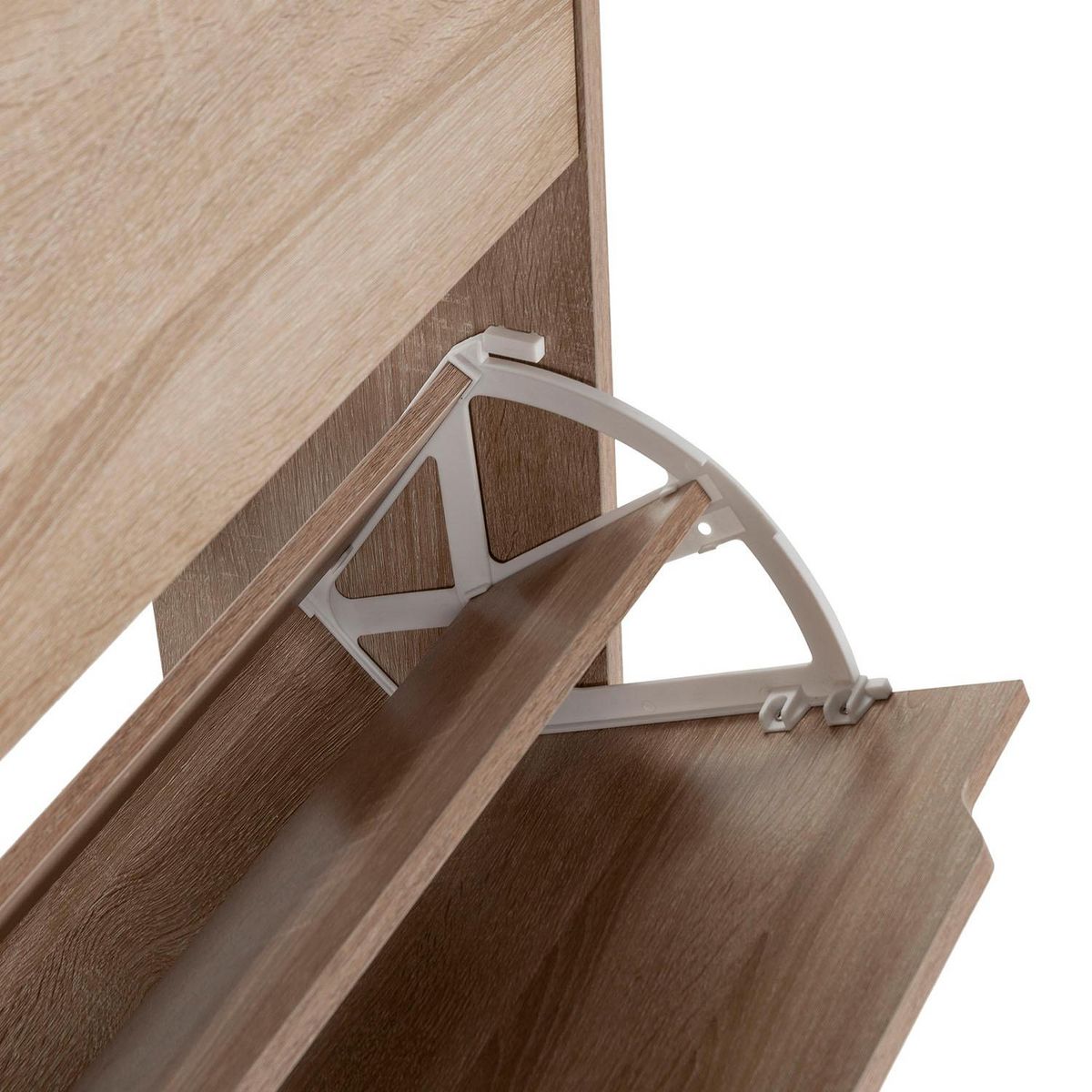 VS VENTA-STOCK Meuble à chaussures Angel 4 portes couleur chêne, pour 24 paires