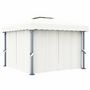 Voir la diapositive 3 : VIDAXL Tonnelle et rideau et guirlande lumineuse LED 3x3 m Blanc creme