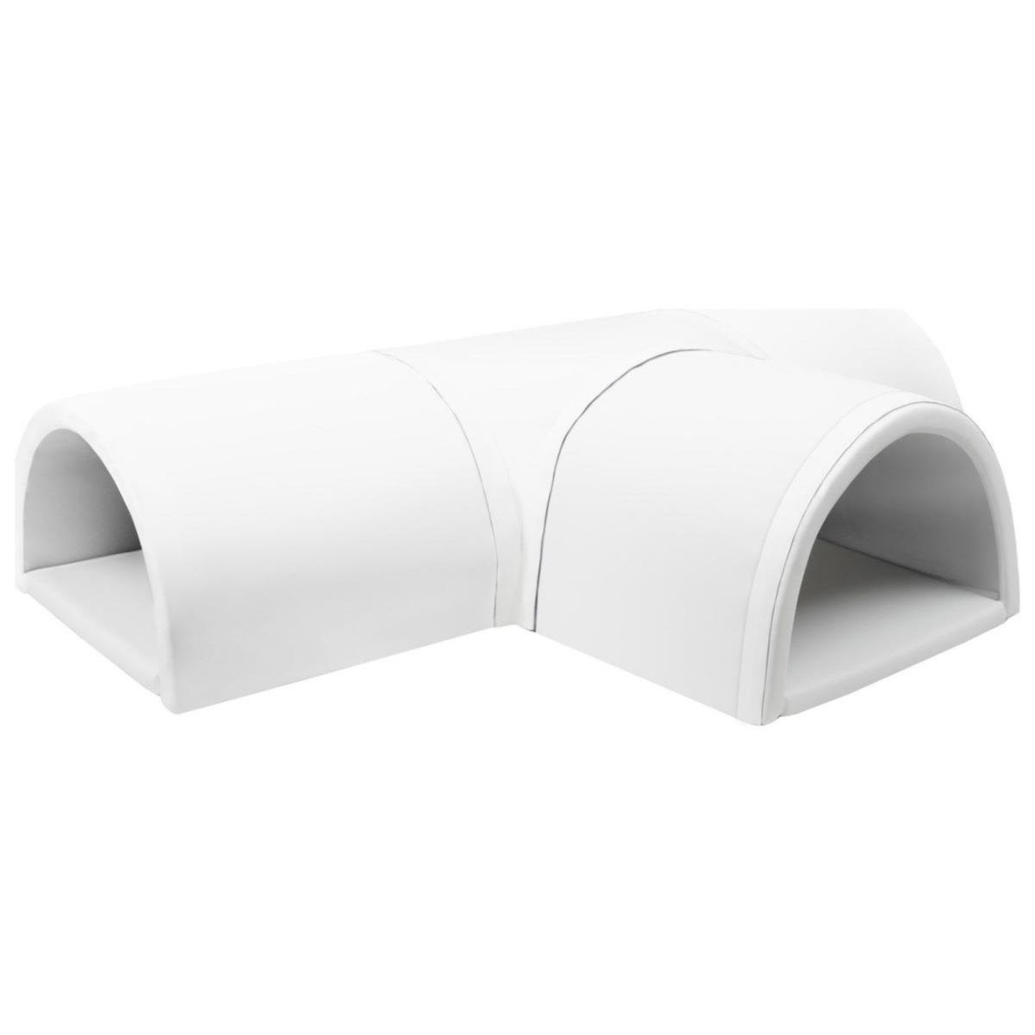 VELINDA Tunnel en T 4 pièces en mousse — blanc