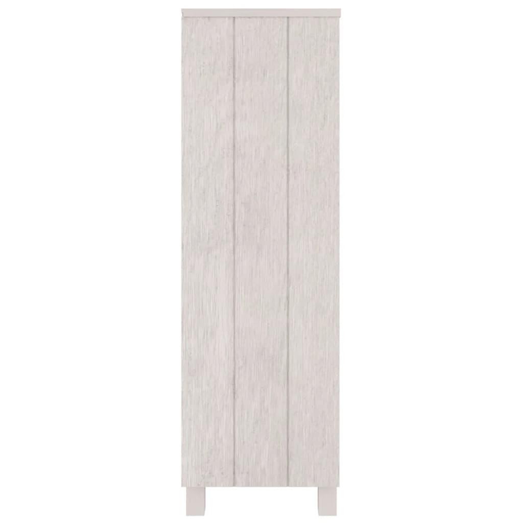 Voir la diapositive 4 : VIDAXL Bibliotheque HAMAR Blanc 85x35x112 cm Bois de pin massif