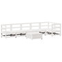 Voir la diapositive 2 : VIDAXL Salon de jardin 7 pcs blanc bois de pin massif
