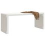 Voir la diapositive 3 : VIDAXL Banc de jardin extensible blanc 212,5x40,5x45cm bois massif pin