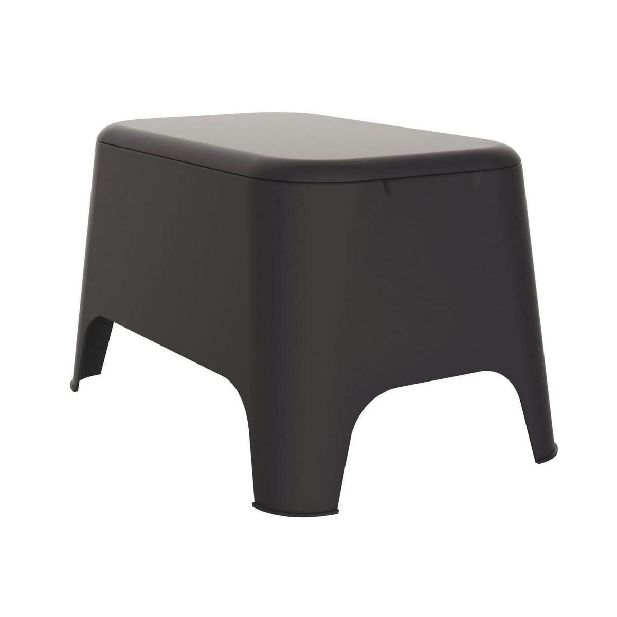 Toomax Table basse de jardin 59x 39x 36cm Anthracite Avec couvercle Extérieur / Intérieur TOOMAX