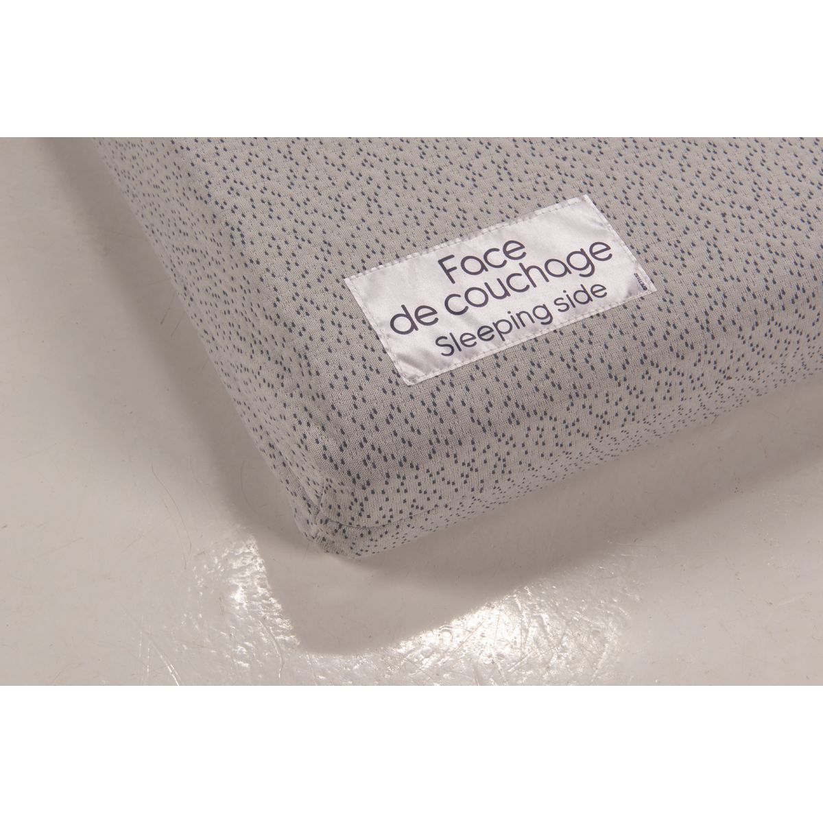 TINEO Matelas bébé en fibres recyclées 60x120 cm déhoussable SECOND LIFE