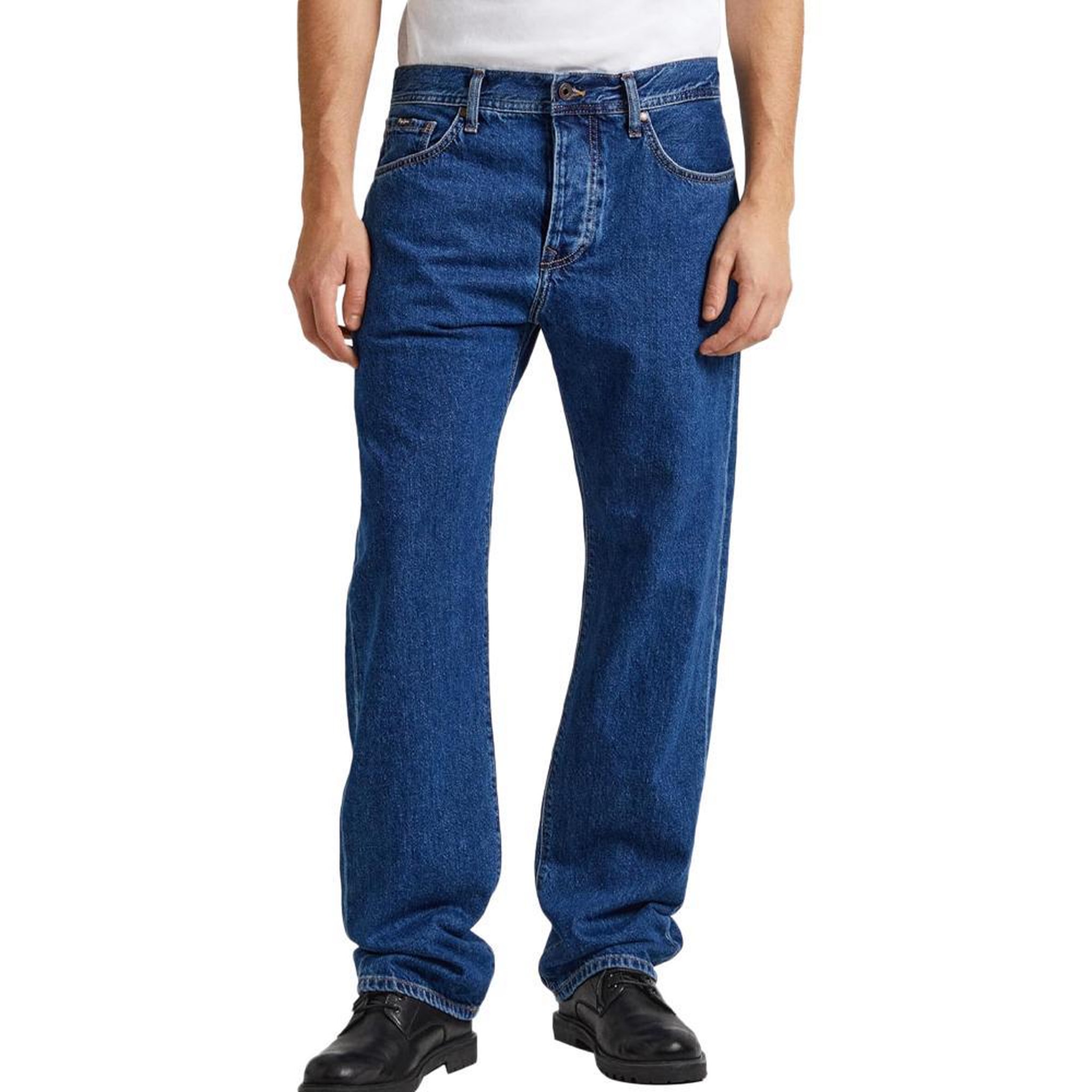 Pepe Jeans Jean Droit  Homme Pepe Jeans Relaxed. Coloris disponibles : Bleu
