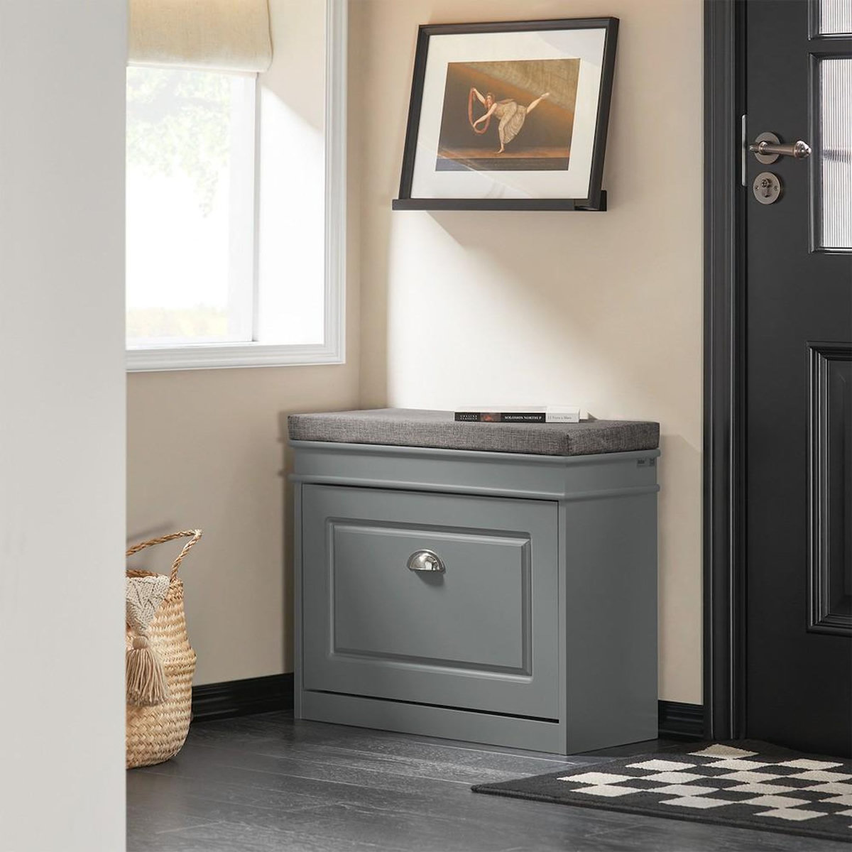 SOBUY SoBuy - Banc de Rangement à Chaussures avec Un Tiroir - Classique - FSR82-K