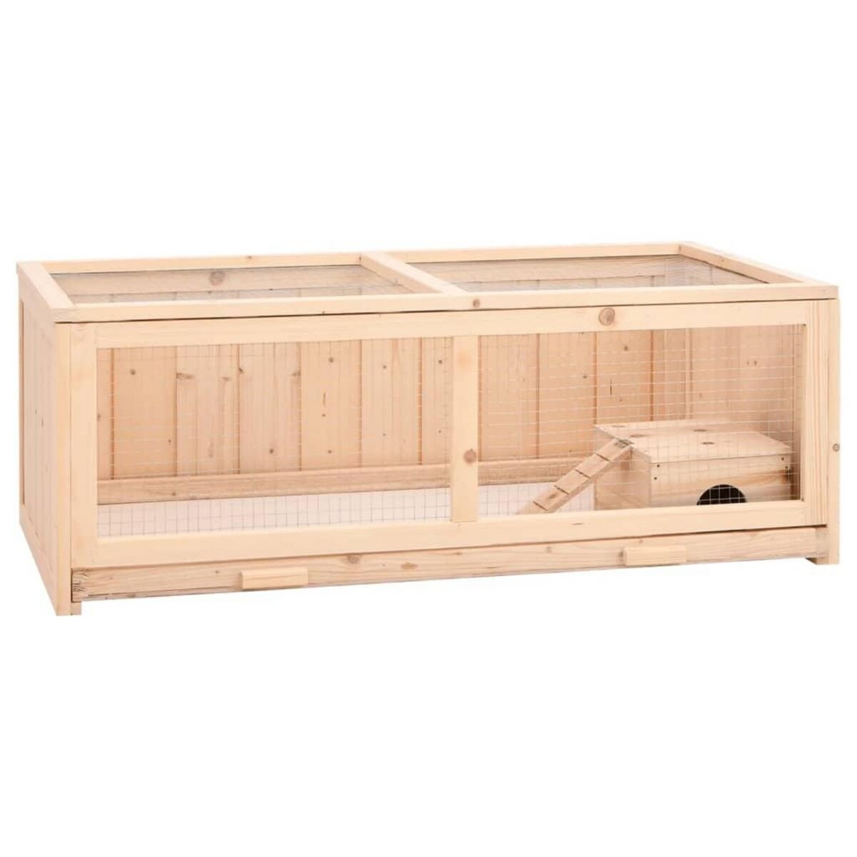 VIDAXL Cage a hamster 104x52x38 cm bois massif de sapin