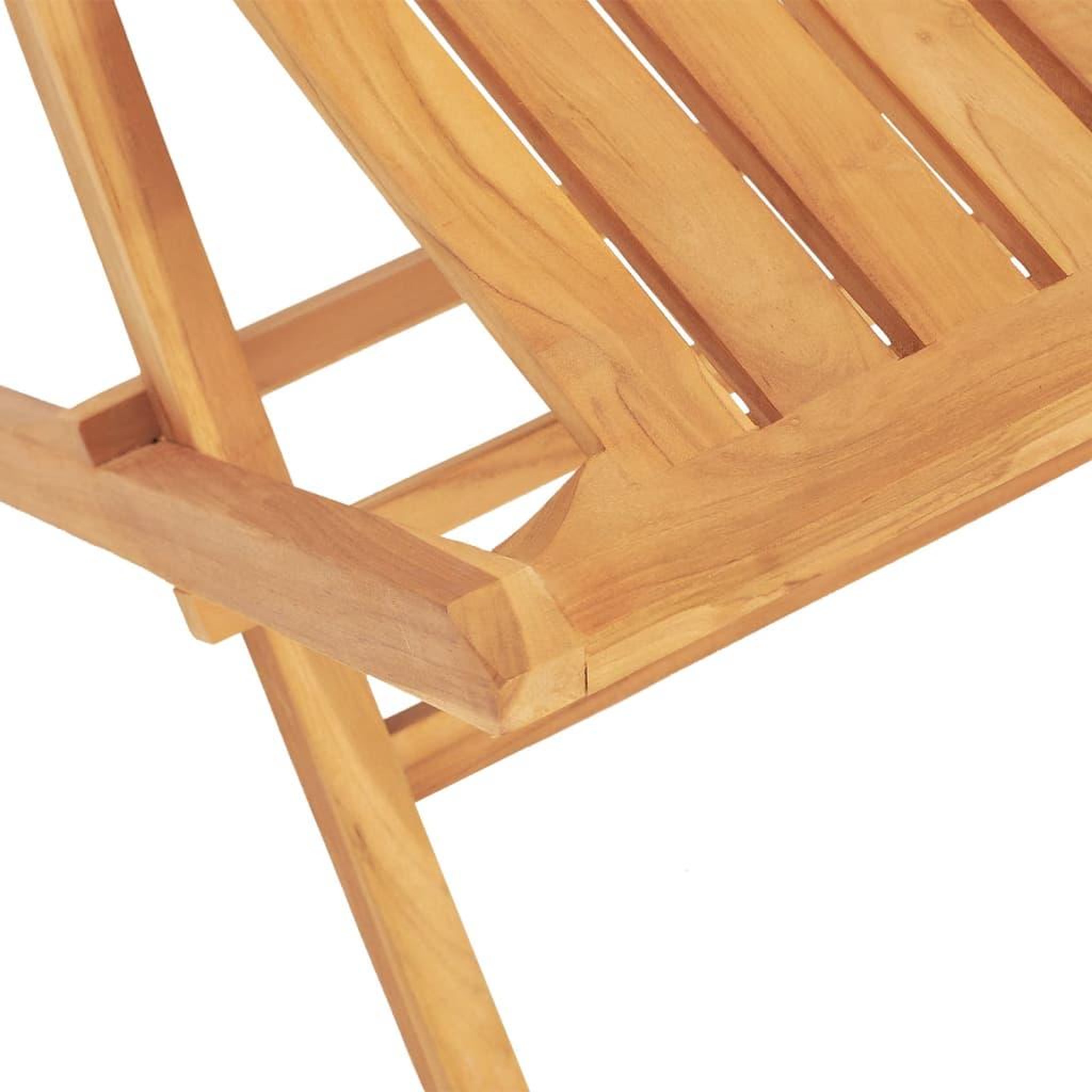 Voir la diapositive 5 : VIDAXL Ensemble a manger de jardin 5 pcs Bois de teck massif