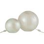 Voir la diapositive 4 : Paris Prix Lampe à Poser Ronde  Pearl  29cm Blanc