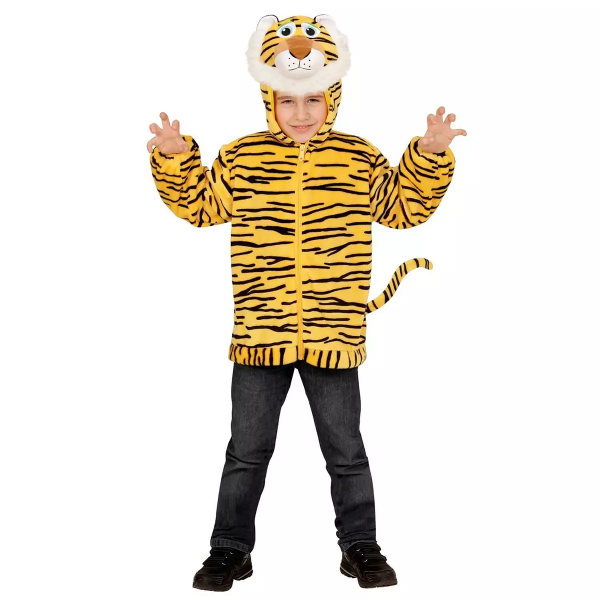 WIDMANN Déguisement Tigre en peluche - Enfant - 18/24 mois (81 à 86 cm)