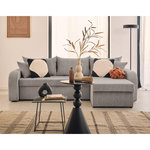 BEST MOBILIER Valos - canapé d'angle réversible - 4 places - convertible avec coffres - en velours côtelé. Coloris disponibles : Beige, Vert, Rose, Gris, Bleu, Jaune