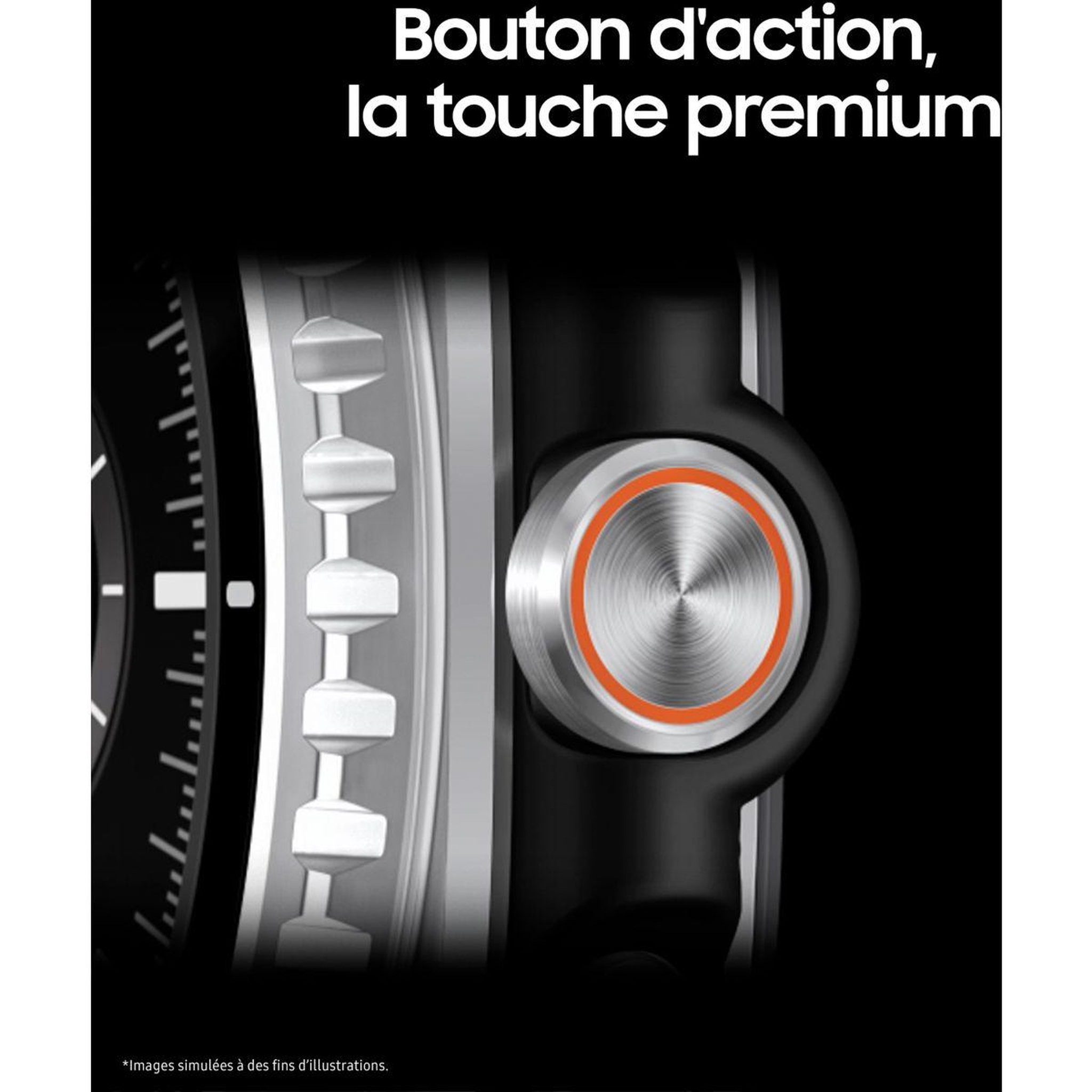 Voir la diapositive 4 : Samsung Montre connectée Galaxy Watch8 Classic Blanc 4G