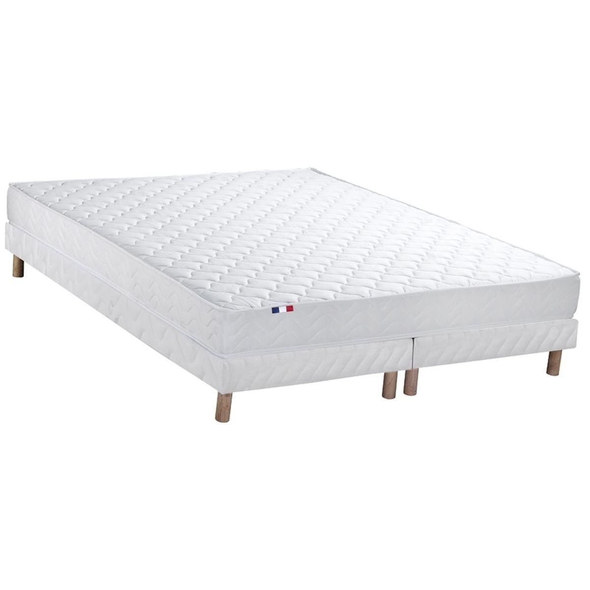 Ensemble Matelas Mousse réversible + Sommier 2 x 80 x 200 cm  STRATUS