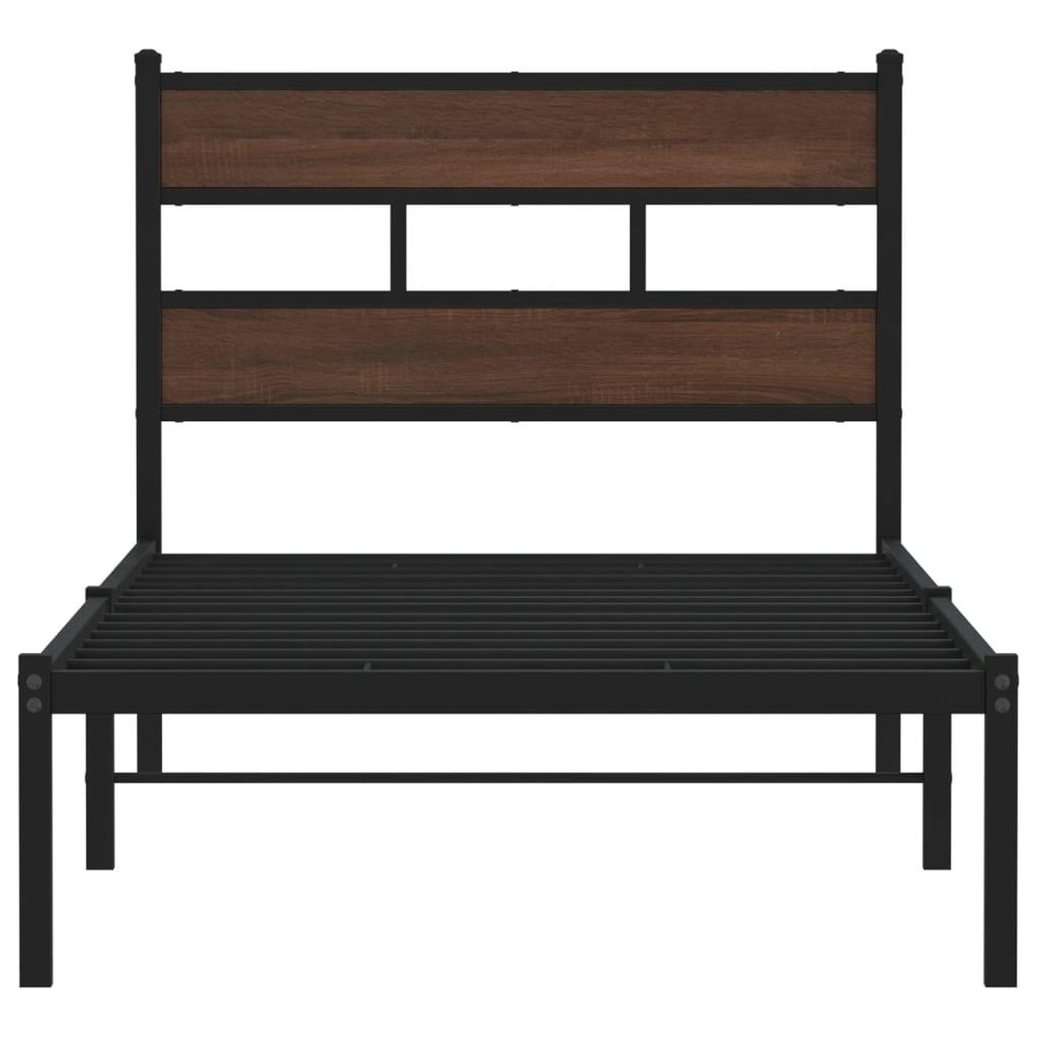 Voir la diapositive 4 : VIDAXL Cadre de lit sans matelas avec tete de lit 75x190 cm