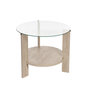 Voir la diapositive 1 : Habitat et Jardin Table basse en bois  Clara  - 75 x 75 x 40 cm - TravertinTransparent