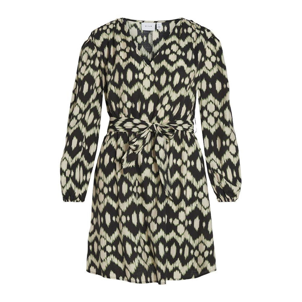 Vila Robe e/Beige/Vert Femme Vila Kallila