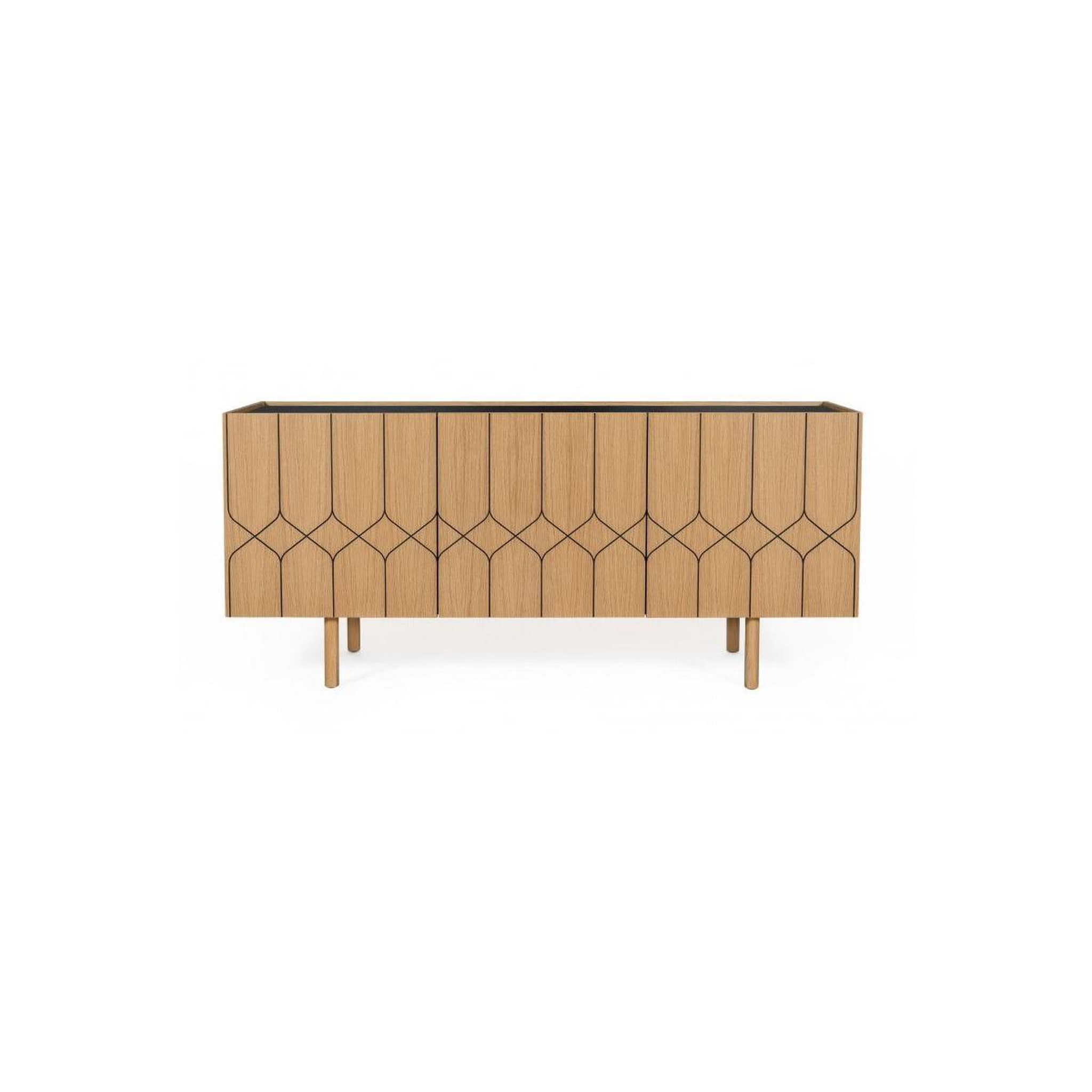 Paris Prix Buffet Design en Bois Massif  Porto II  175cm Chêne