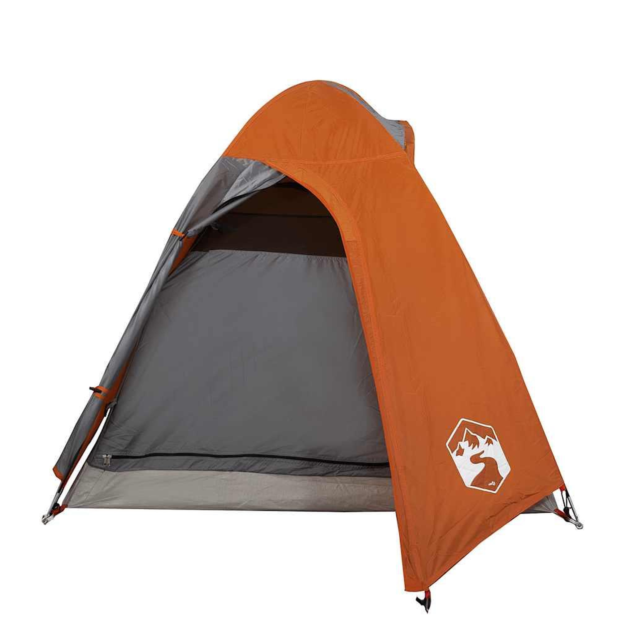 Voir la diapositive 5 : VIDAXL Tente de camping a dome 2 personnes orange impermeable