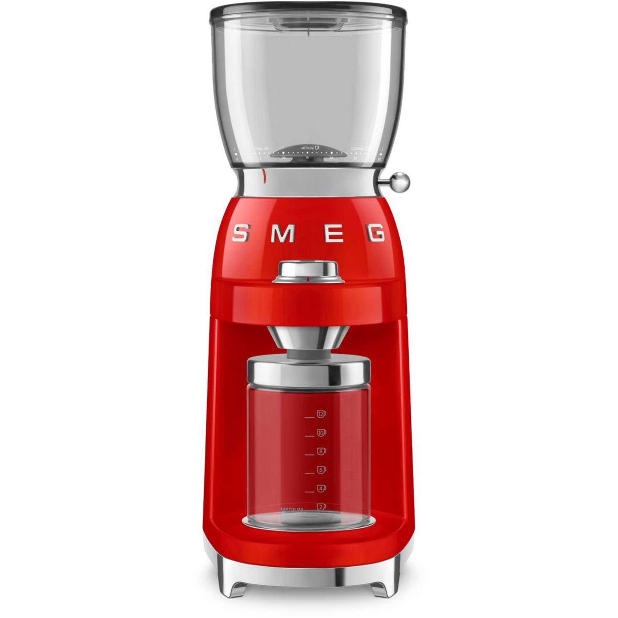 SMEG Moulin à café cgf11rdeu rouge années 50