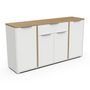 Voir la diapositive 4 : Buffet 4 portes 1 tiroirs L160 cm ILYES