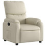 Voir la diapositive 2 : VIDAXL Fauteuil inclinable Creme Similicuir