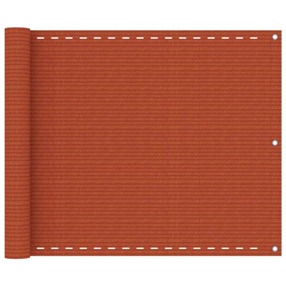 VIDAXL Ecran de balcon Orange 75x400 cm PEHD