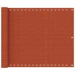 VIDAXL Ecran de balcon Orange 75x400 cm PEHD