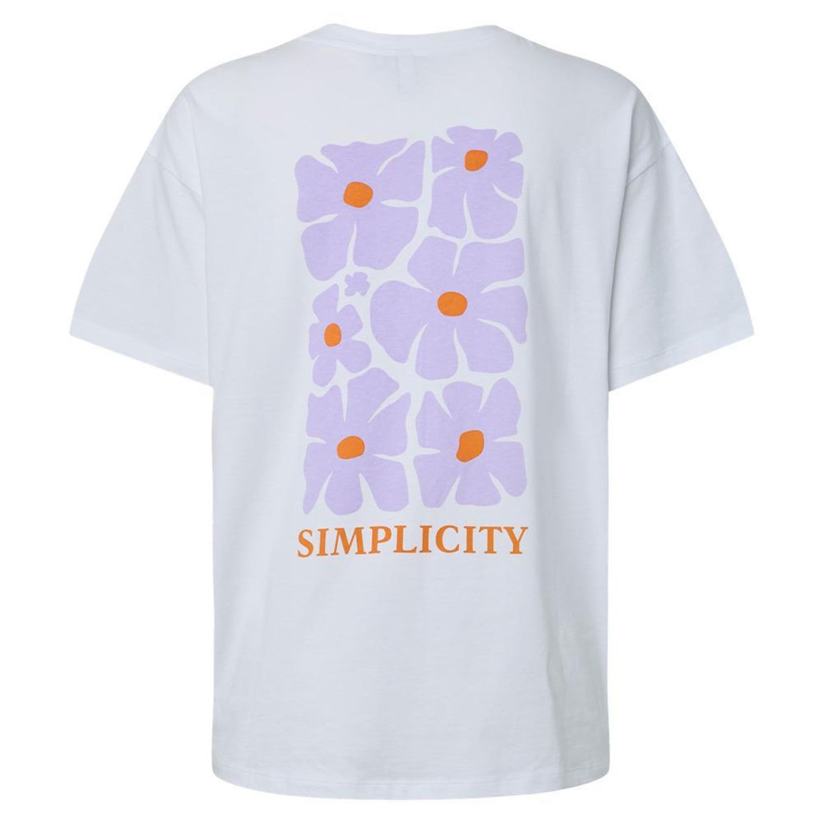 Pieces T-Shirt Blanc Femme Pieces Fasty
