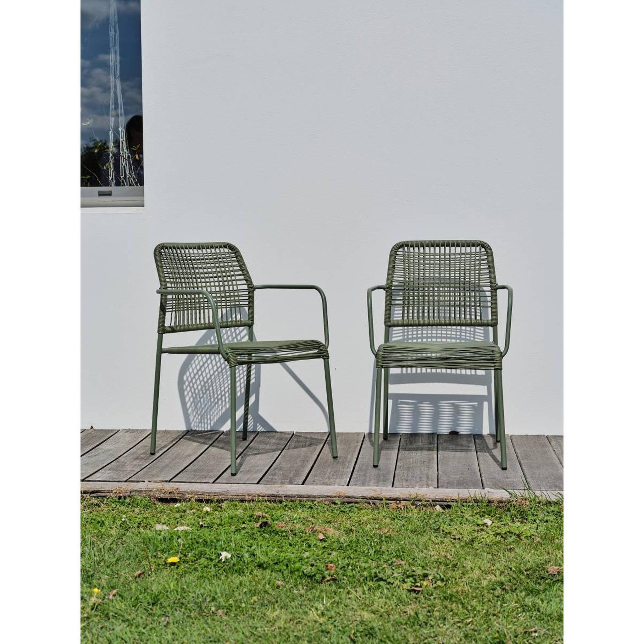 Voir la diapositive 6 : Paris Prix Lot de 2 fauteuils de jardin  marceau  78cm vert olive