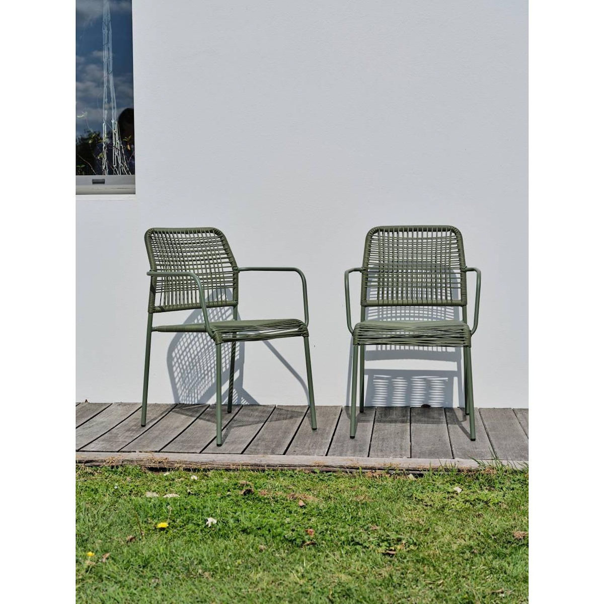 Paris Prix Lot de 2 Fauteuils de Jardin  Marceau  78cm Vert Olive