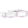 Voir la diapositive 6 : VIDAXL Cadre de lit sans matelas avec tiroirs blanc 90x200 cm