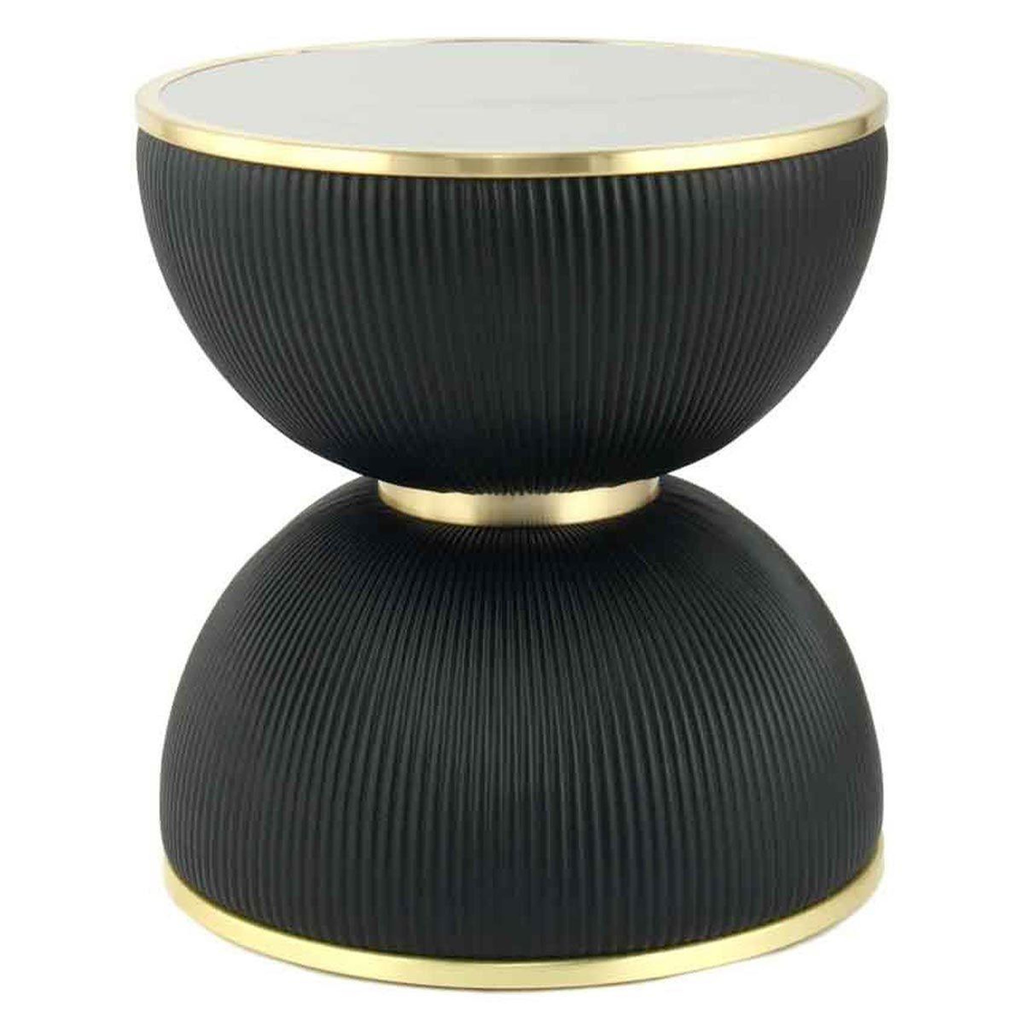 Paris Prix Table d'appoint design  jokai  51cm noir & or