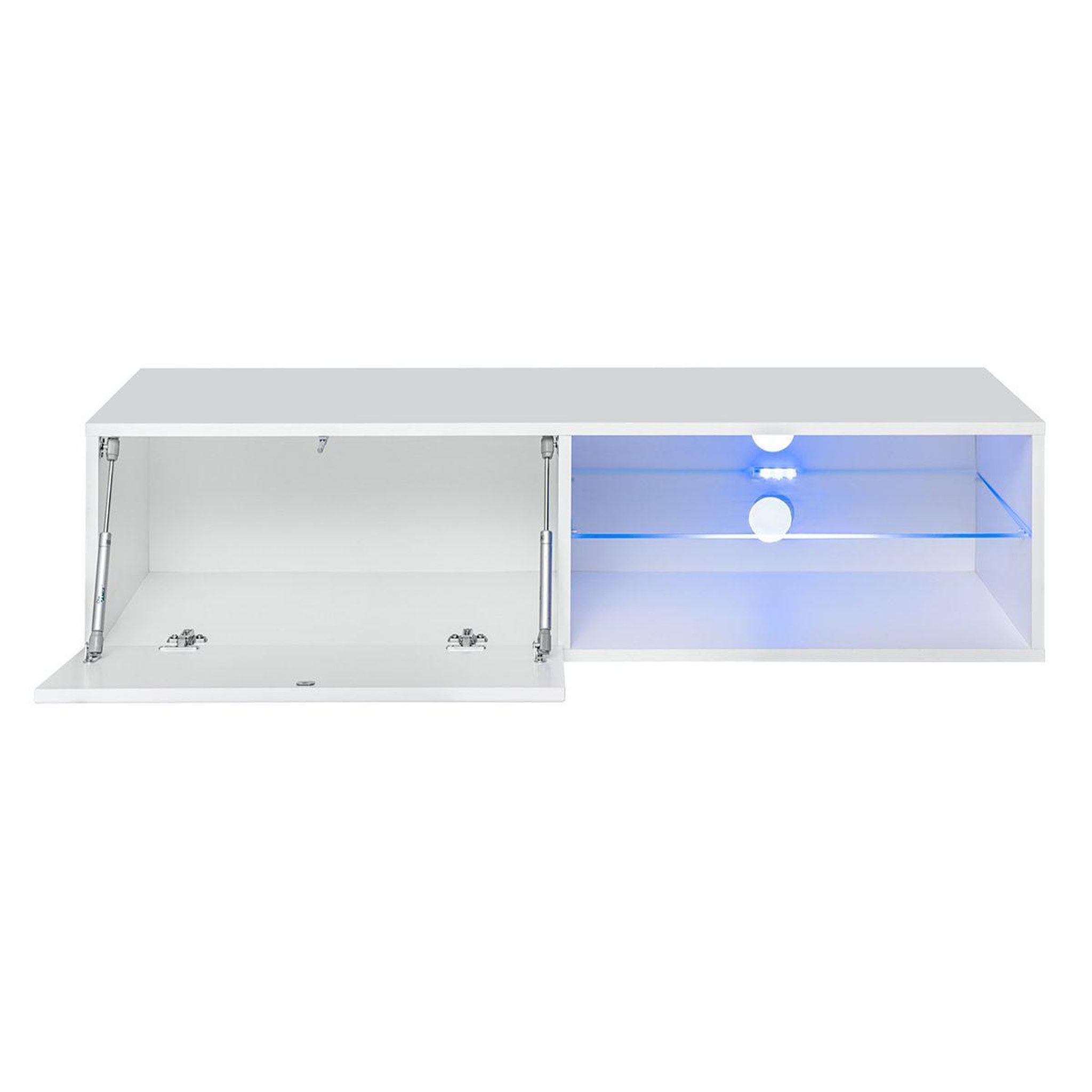 Voir la diapositive 2 : Paris Prix Meuble tv led design  switch iv  120cm blanc