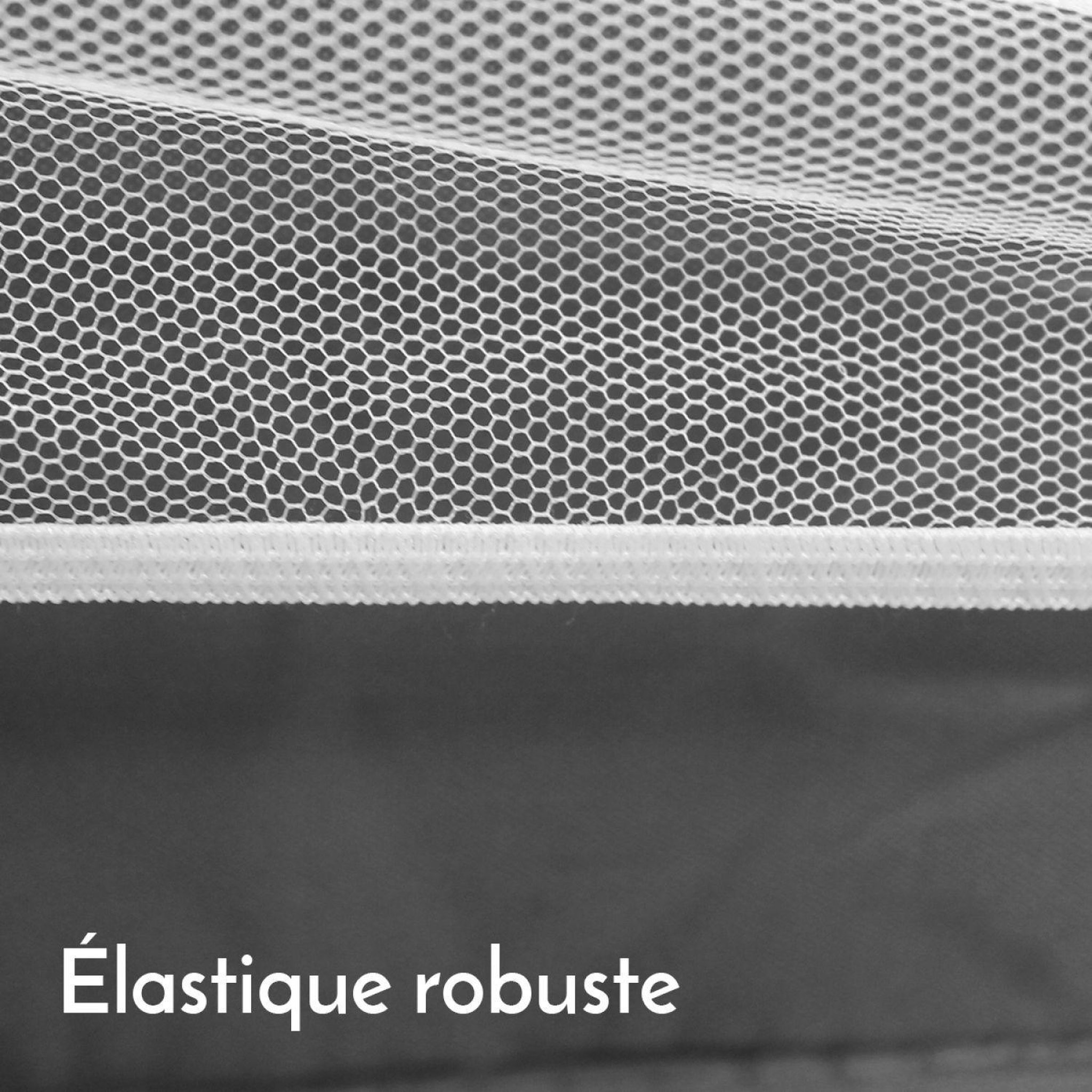 Voir la diapositive 3 : Monsieur Bébé Moustiquaire universelle pour lit bébé 60 x 120 cm - Blanc transparent