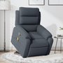 Voir la diapositive 1 : VIDAXL Fauteuil de massage inclinable Gris fonce Velours