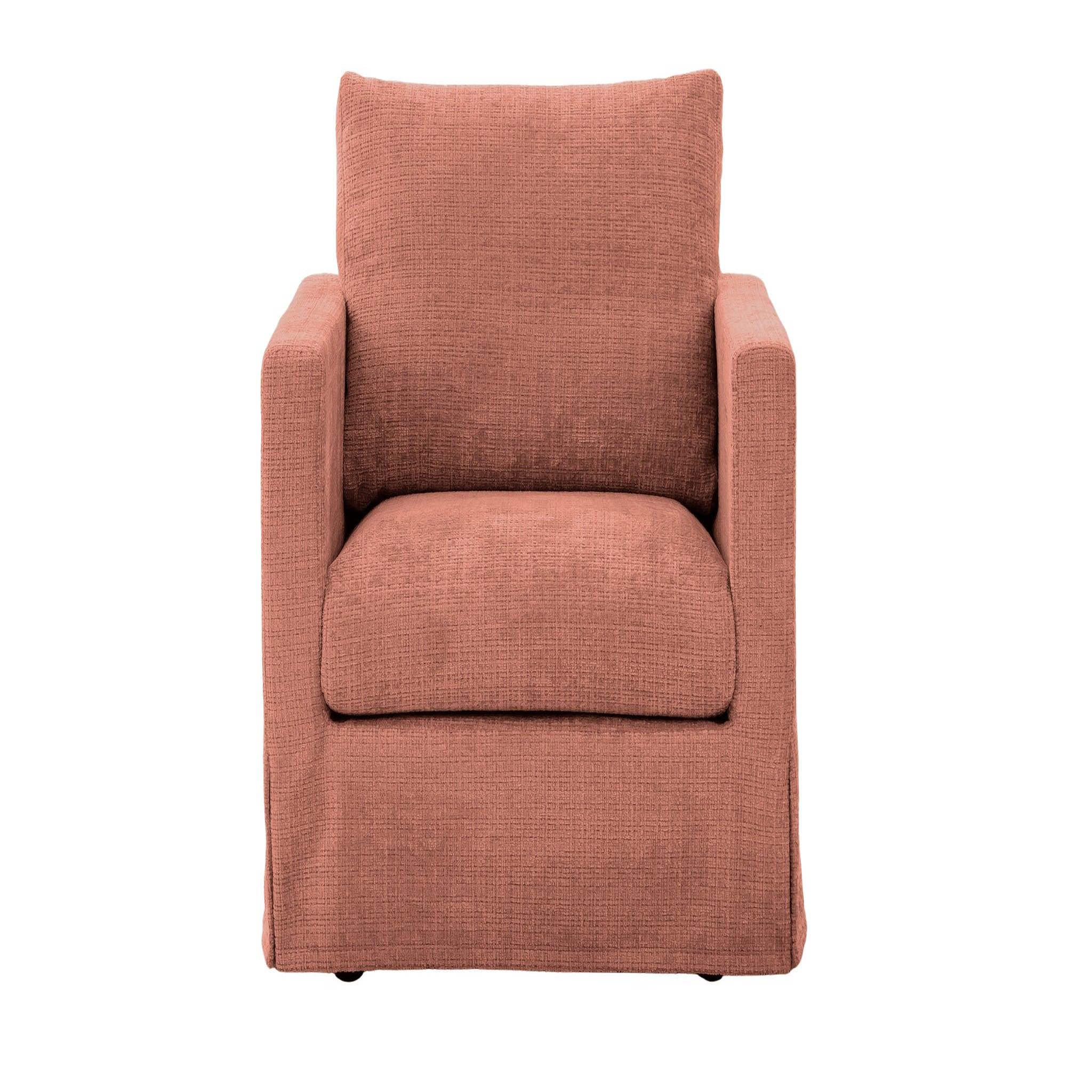 Voir la diapositive 1 : CASANOVA PARIS Leonie - fauteuil tissu chenille déhoussable