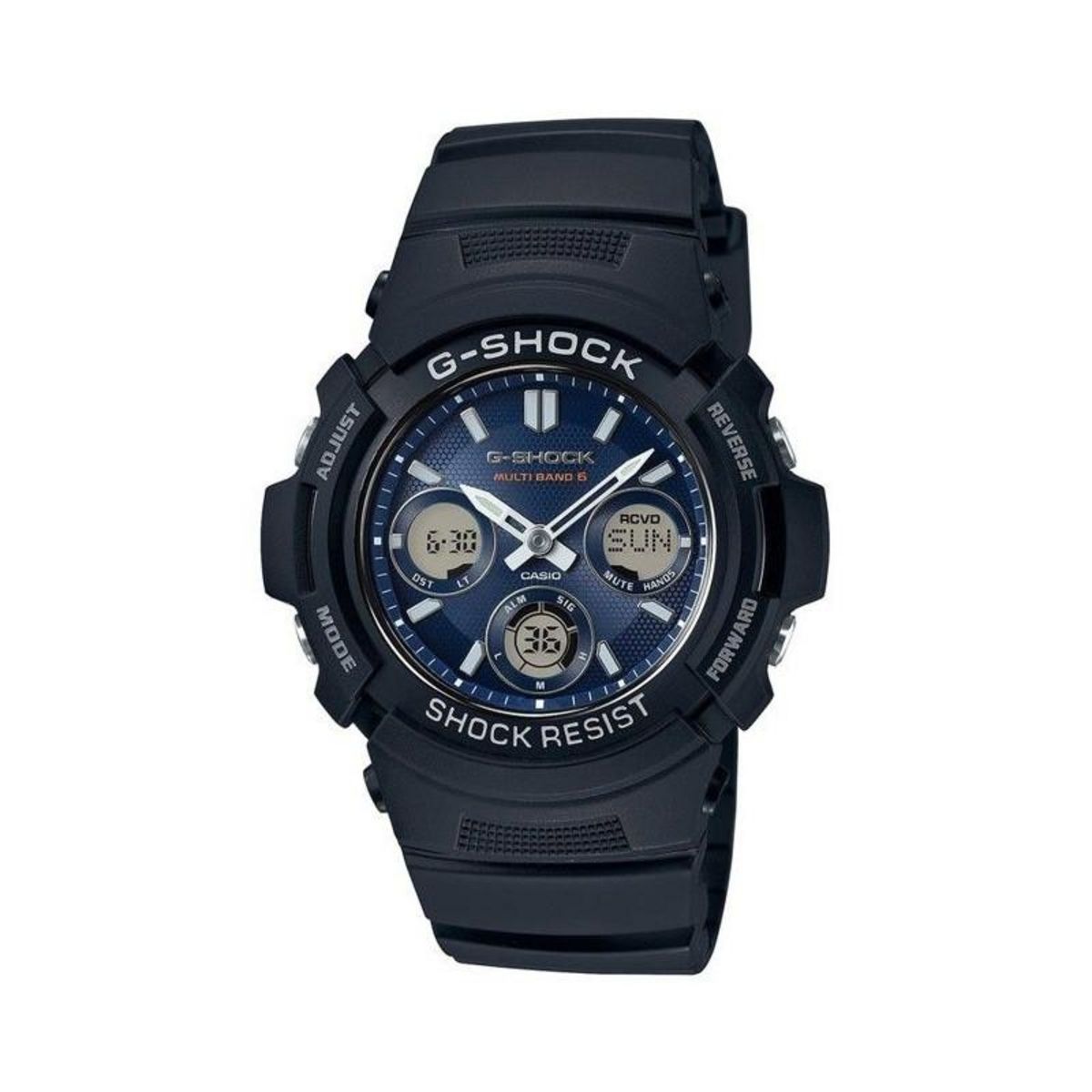 CASIO Montre - Casio - G-Shock Classic - Homme - Noir - Énergie solaire - Résistante aux chocs